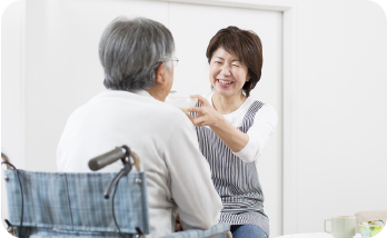 会話している様子